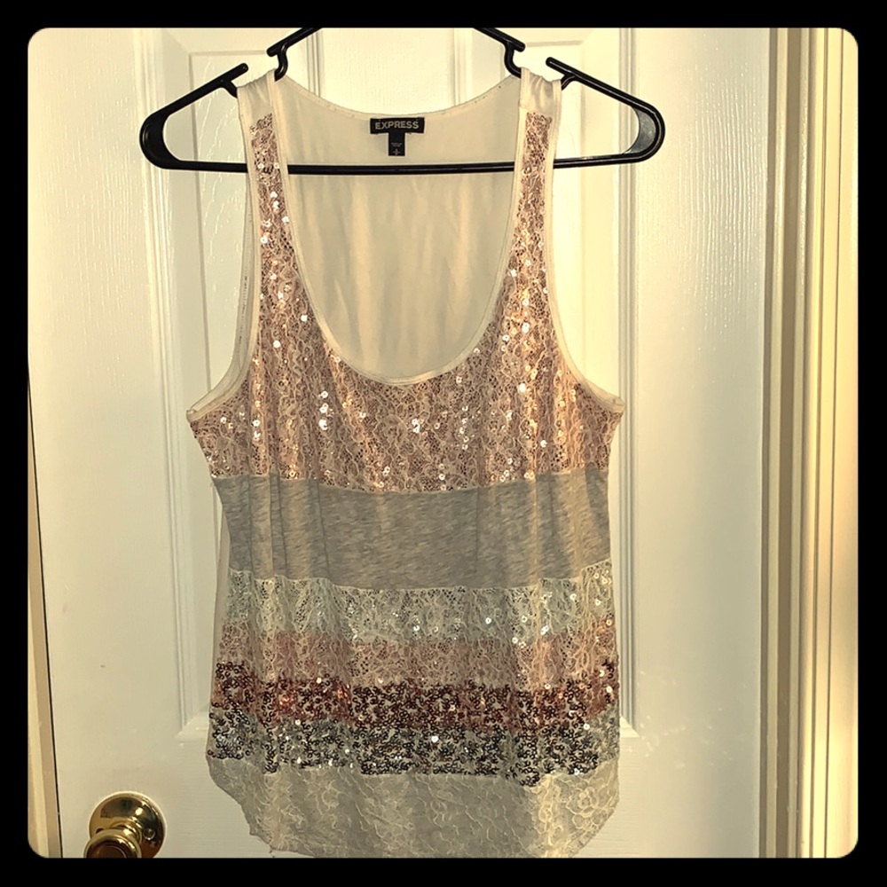 Women’s express sequin tank top